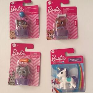 Barbie Mini Pets & Sparkle Cake Unicorn - Pink, Purple, White, Blue Accents
